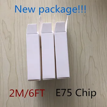 

100pcs/lot Original Quality 2m E75 Chip OD 3.0mm Data USB Cable For iPhone 5S 6 6s 7 8plus ipad with retail box