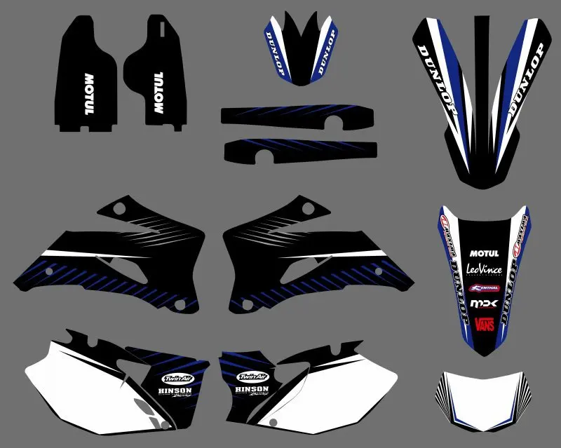 

New Style TEAM GRAPHICS & BACKGROUND DECAL STICKERS Kits Fits For Yamaha WR250F WR450F 2007 2008 2009 2010 2011 WR 250F 450F