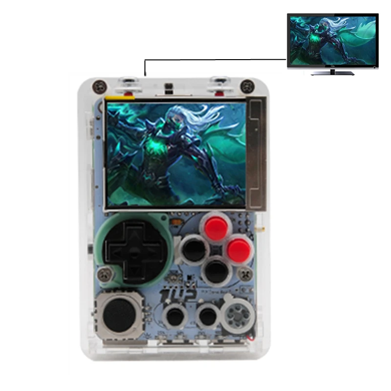 Новый DIY Мини игровая консоль 2 дюймов HD ЖК экран Raspberry Pi 3 B + приставка Портативный
