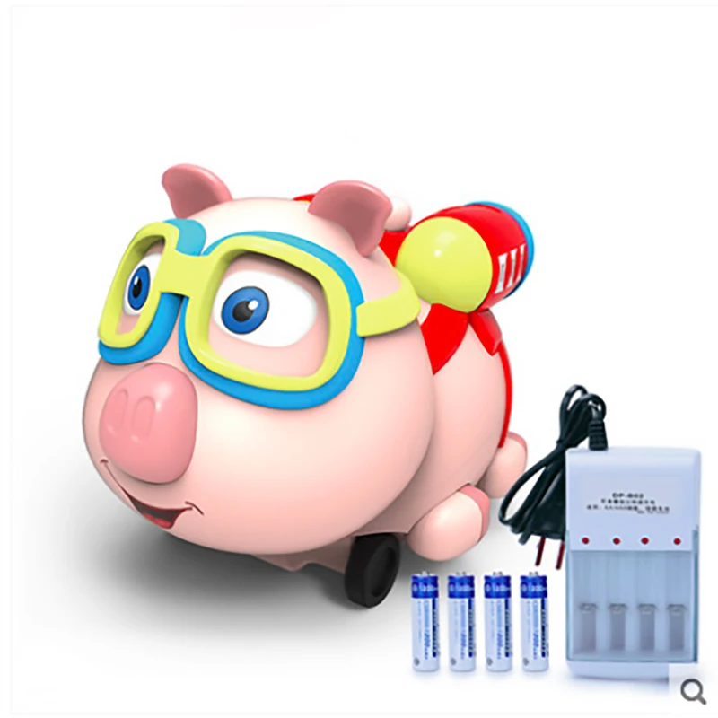 

Pig watch remote control car jet electric car male and girl 61 International Children's Day gift toy
