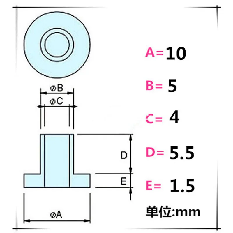 M4 транзистор пластиковая шайба изоляции Буш нейлон шаг T тип втулка кольцо белый