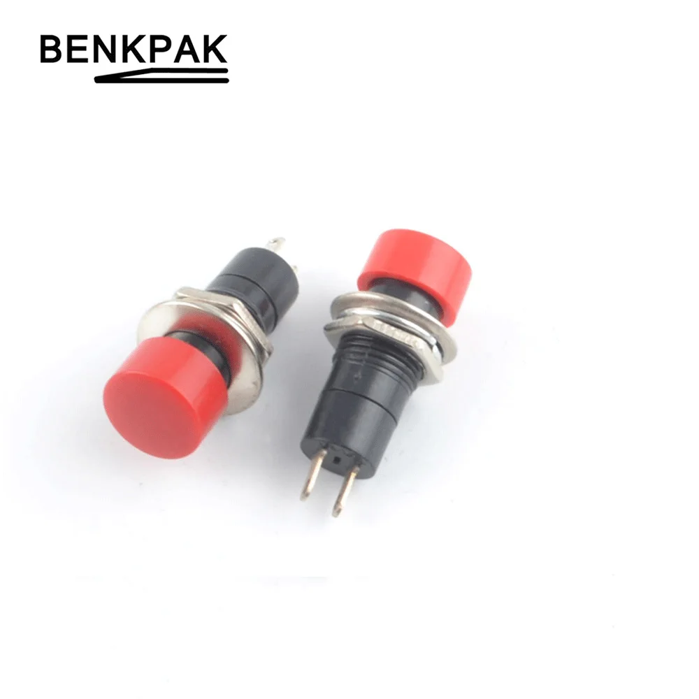 

5PCS Self-locking & momentary mini push button switch 12mm Self-Recovery Reset button