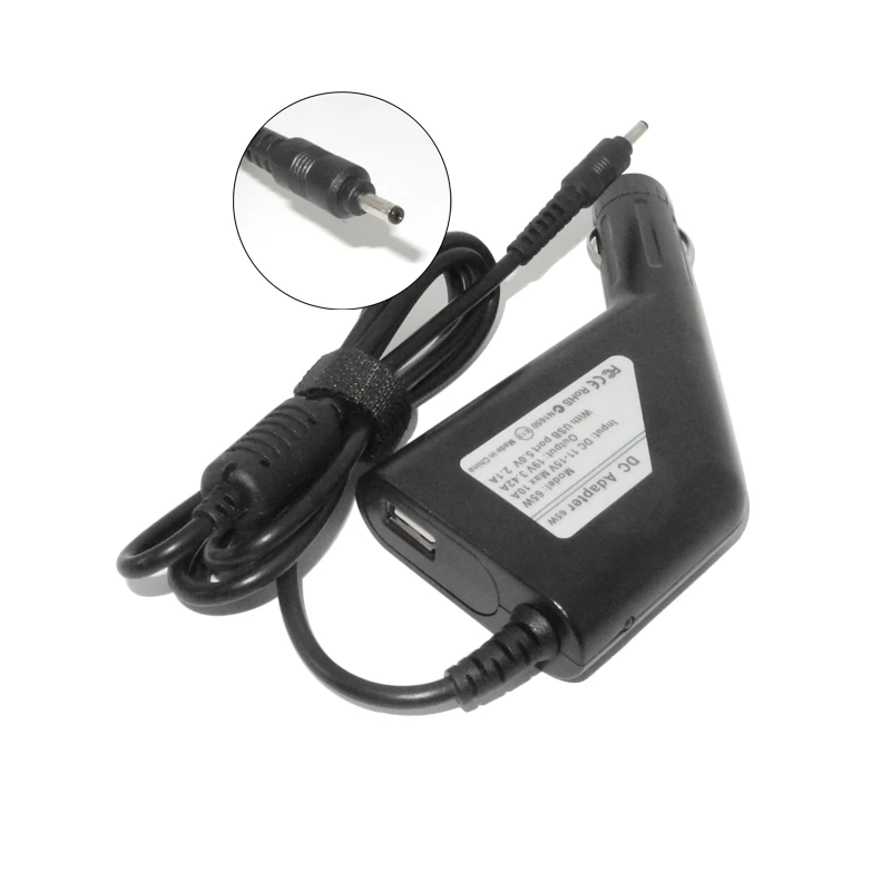 acer 19v 3.42a 65w laptop car charger