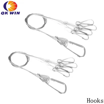 

2PCS Light Suspension Kit Stainless Steel Hang Rope Hook Galvanized Steel Cable Hanging lights Grow light Fixtures 10kg/22lbs