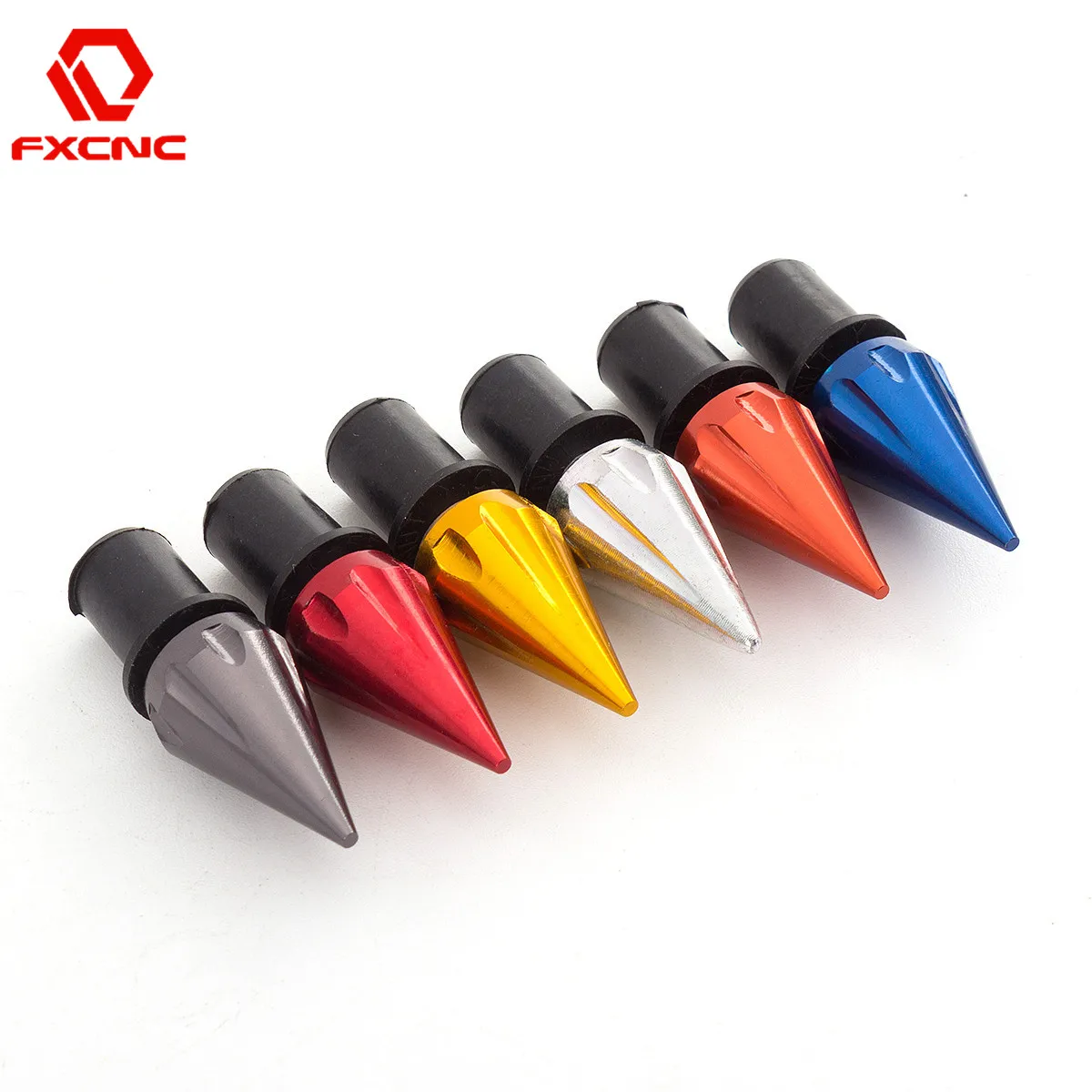 

10pcs/Set M5 CNC Aluminum Motorcycle Rubber Well Nuts Bolts Windscreen Fairing Screws License Plate Screw Universal