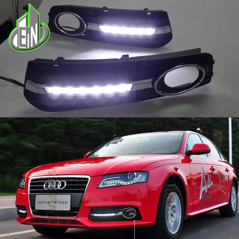 EN 2 pcs For Audi A4 A4L B8 2009 2012 LED DRL Daytime driving Running