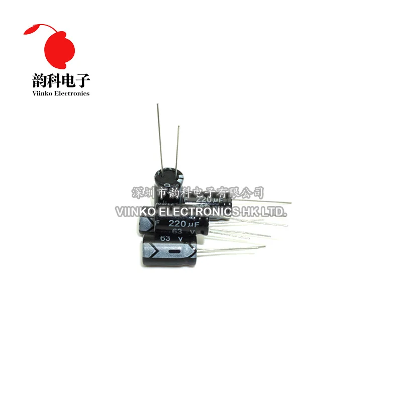 

500pcs 63V 220UF 10*17mm Aluminum Electrolytic Capacitor 10X17mm