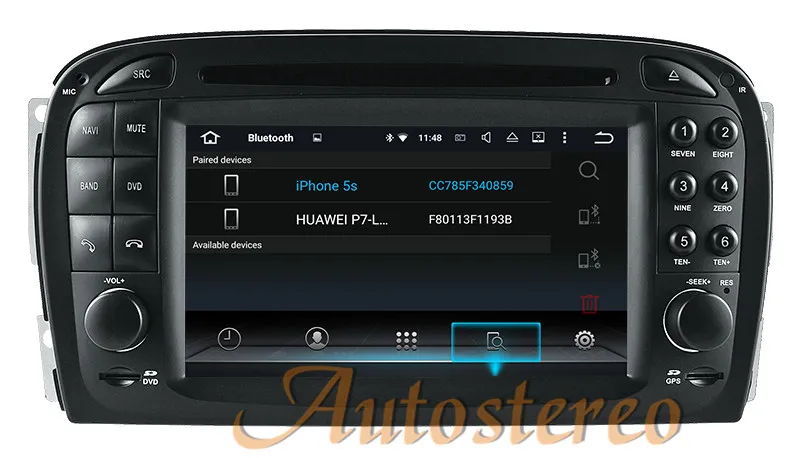 Discount Android 9 Car GPS Navigation Car radio DVD player Headunit For Mercedes Benz SL R230 SL500 2001-2007 multimedia player Satnav HD 22