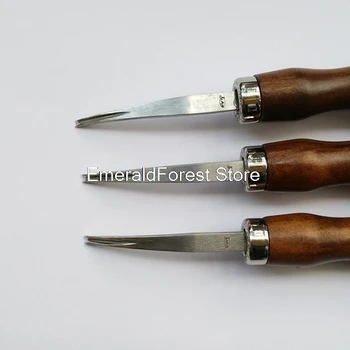 

Skin Carving DIY Edge Grinder Skin Carving Wood Handle Edge Grinder Stainless Steel Hand-grinding Edge Grinder