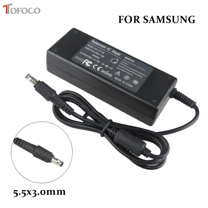 19V 4.74A 5 5x3 0 мм Сменный адаптер для ноутбука SAMSUNG AD 9019S SADP 90FH B R510 R610 R700 зарядного