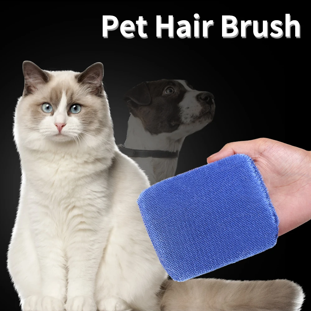 

2Pcs/Set Reusable Pet Hair Remover Brush Cat Dog Combs Home Furniture Sofa Clothes Durable Bristles Fur Cleaning Lint Brush