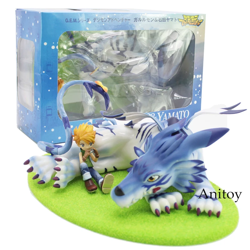 

GEM Digimon Adventure Garurumon & Yamato PVC Figure Collectible Model Toy