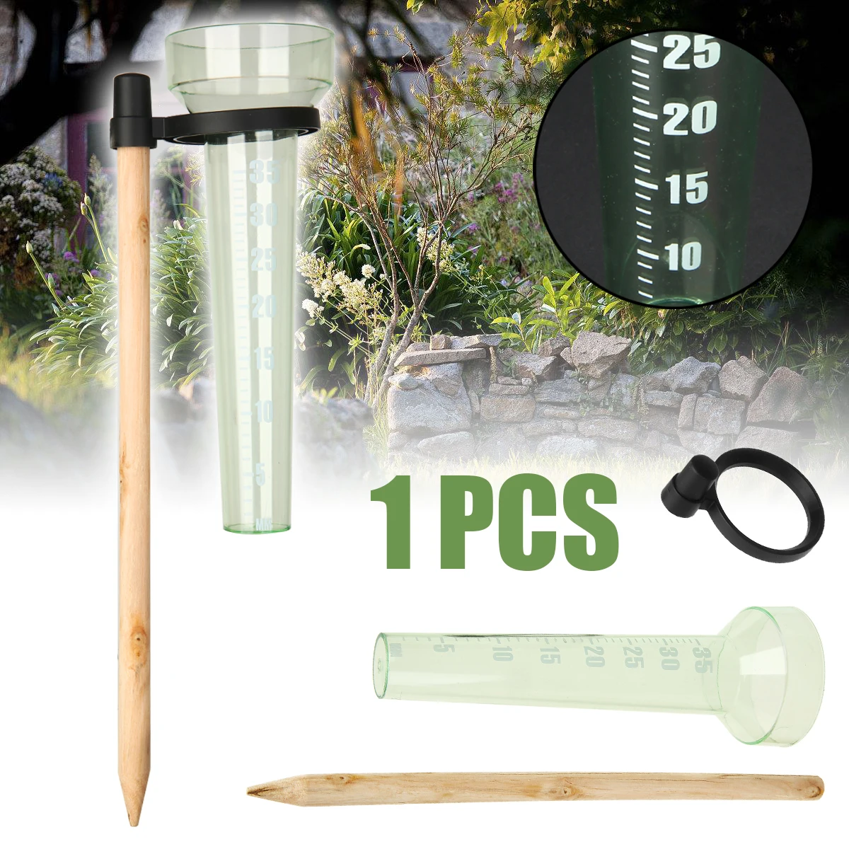 

Plastic Garden Weather Station Meteorological Measurer Outdoor Vane Wind Rain Gauge Measurement Tools