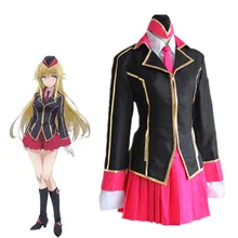 Canaria Utara trajes de cosplay de anime Japonés Qualia Código ropa (top + jachets + falda + corbata + hat)