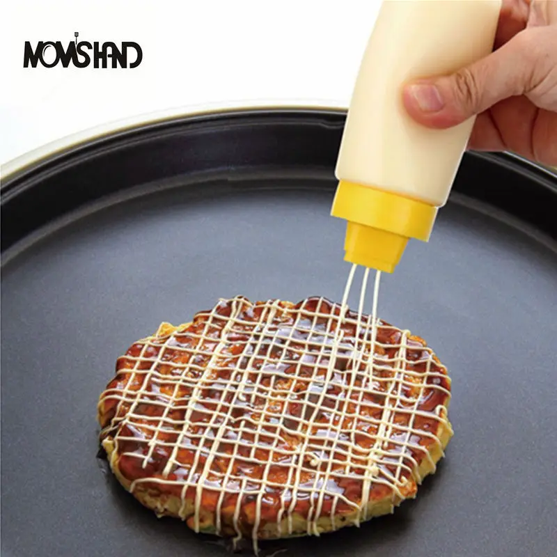 

Squeeze Type Sauce Bottle Safe Silicone For Ketchup Jam Mayonnaise Olive Oil