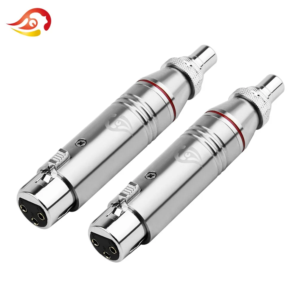 QYFANG 3 контактный аудиоразъем из нержавеющей стали XLR RCA Cannon штекер провода
