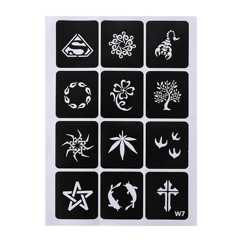 1-Set-Glitter-Tattoo-Kits-Powder-Temporary-Tattoo-Body-Painting-Kit-Brushes-Glue-Stencils-2U929 (2)