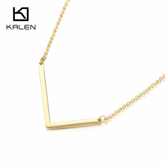 kalen letter l necklace jewelry stainless steel egypt gold color letter l necklace