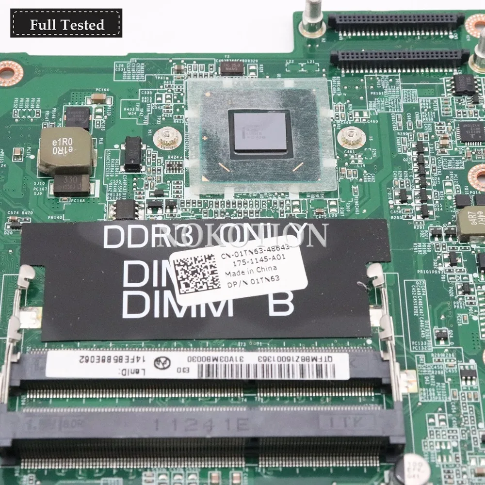 Материнская плата NOKOTION 01TN63 CN DAV03AMB8E0 для Dell Vostro 3750 материнская ноутбука HM67 DDR3 Gerorce