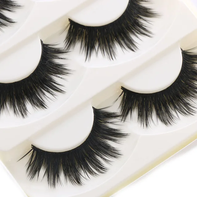 5 Pairs Of Women Ladies Makeup Thick False Eyelashes Eye Lashes Long