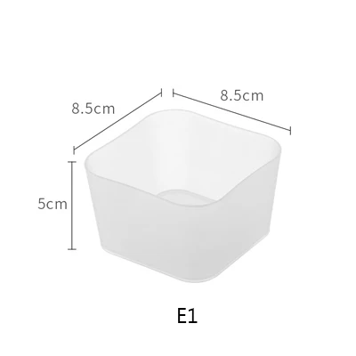 SUNEE пластиковый органайзер для макияжа, коробка для хранения косметики, органайзер для ящика, ювелирный контейнер, органайзер для лака для ногтей - Цвет: E1