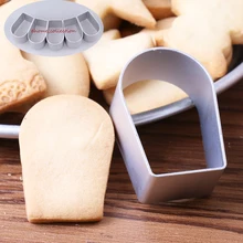 Формочка для рождественского печенья 5 шт./компл. Алюминиевый сплав металла инструменты для резки торта окна, двери Форма резак кондитерской выпечки инструменты