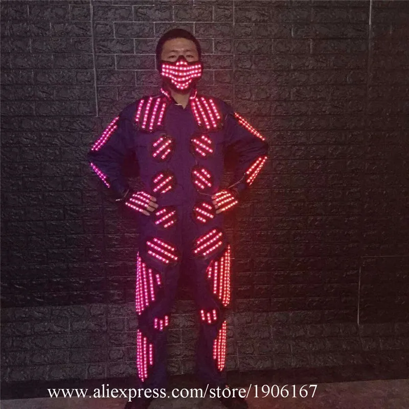 Costume led Light1 RGB à changement de couleurs de taille L