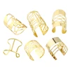 Dayoff – Bracelets dorés simples à manchette ouverte pour femmes, bijoux en métal creux, minimalistes, style Boho, 2022 B65 ► Photo 1/6