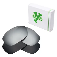 2 пары Mryok поляризованные Сменные линзы для-солнцезащитные очки Oakley десять солнцезащитные очки женщин Стелс черный и серебристый Титан