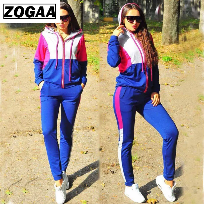ZOGAA Women Plus Size Tracksuit Two Piece Set Casual Sport Suit Womens 2 Piece Sets Sportswear 2019 Zipper Tracksuit Female ZOGAA Women Plus Size Tracksuit Two Piece Set Casual Sport Suit Womens 2 Piece Sets Sportswear 2019 Zipper Tracksuit Female