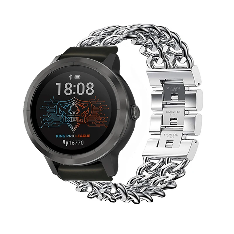 Ремешок для наручных часов Fenix 5 из нержавеющей стали для Garmin Fenix 5/5X/3 сменный ремешок для наручных часов - Цвет ремешка: Silver