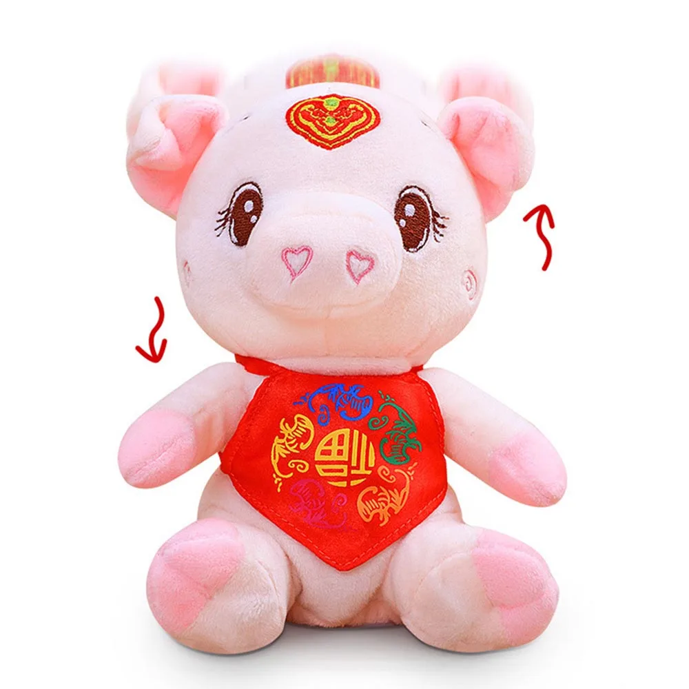 

Electric Sleepy Snoring Pig Singing Toy Soft Pig Stuffed Plush Toy Children Christmas Gift