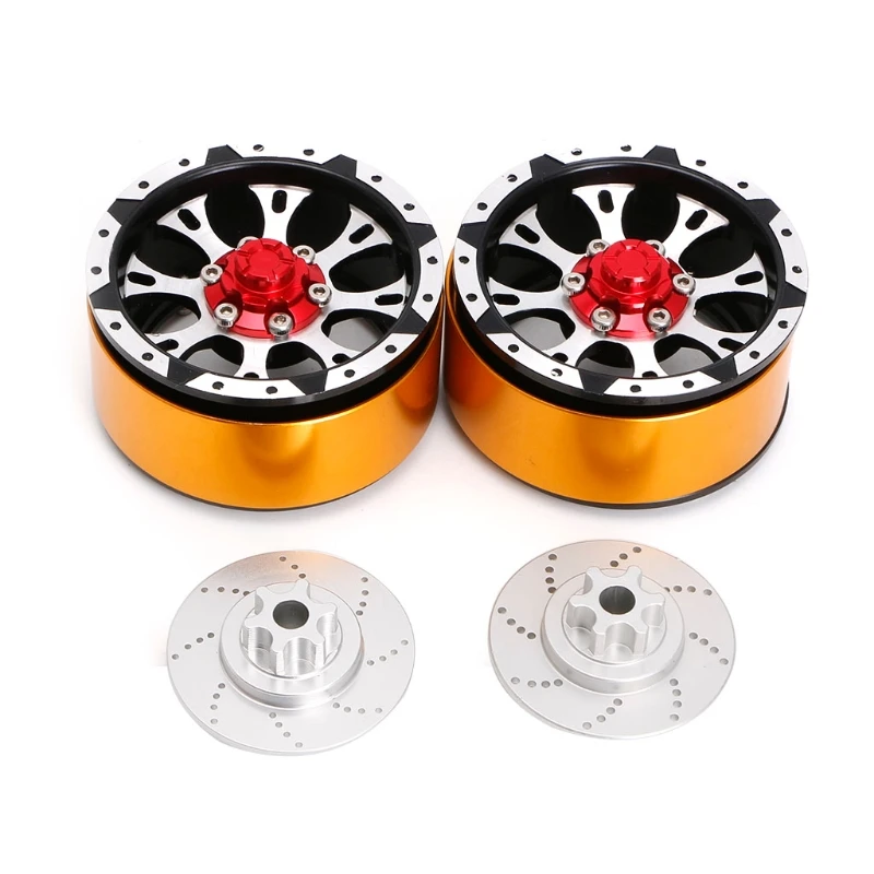 

Top Quality 4Pcs Metal 1.9 Inch Beadlock Wheel Rim for RC Rock Crawler Axial SCX10 TAMIYA