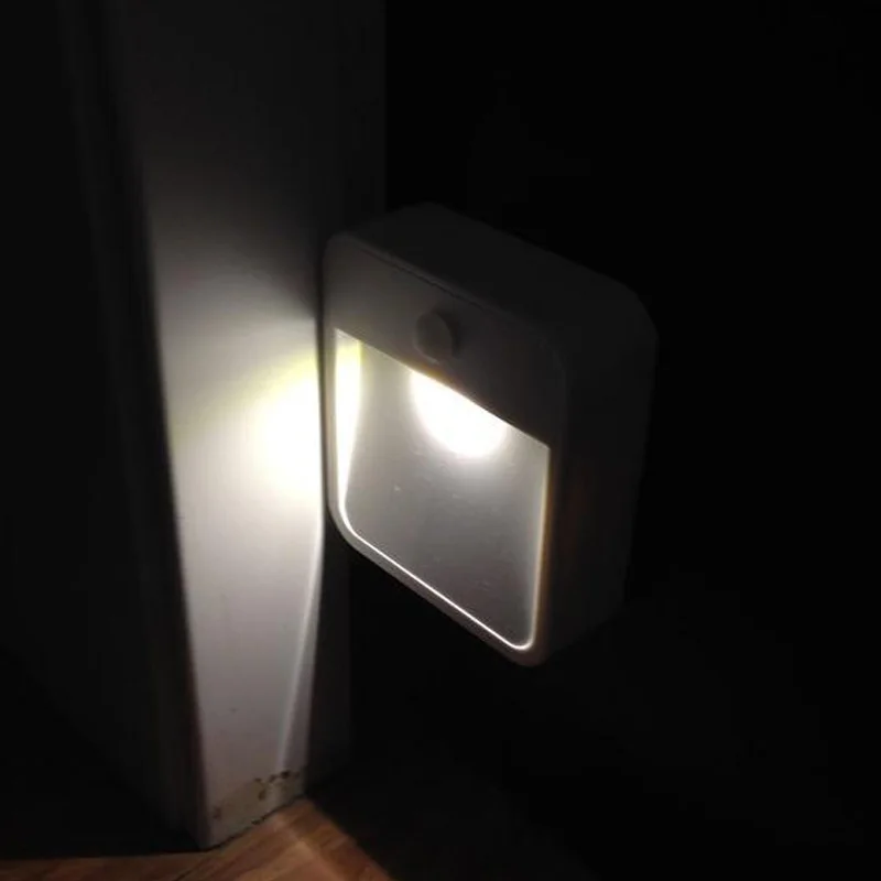 

Mini Wireless Infrared Night Light Battery Powered Body Motion Sensor Wall Light LED Human Motion Kitchen Under Cabinet Light