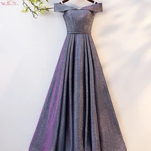 Walk рядом с вами Шикарные Вечерние платья Длинные элегантные с открытыми плечами халат Longue платье для выпускного вечера сексуальное торжественное платье Vestido De Fiesta Mujer