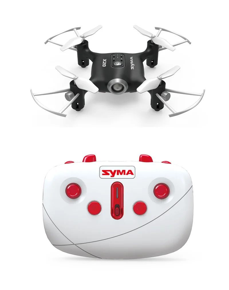 Syma X20 Pocket Drone Mini RC Quadcopter 2.4G 4 Channel Selfie Drone Headless Mode Altitude Hold Aircraft Toy for Kids