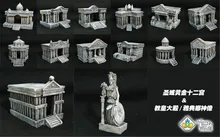 Parc d'attraction Saint Seiya, scène de modèle, palais du zodiaque doré avec Statue de poe Athena, ensemble complet F468