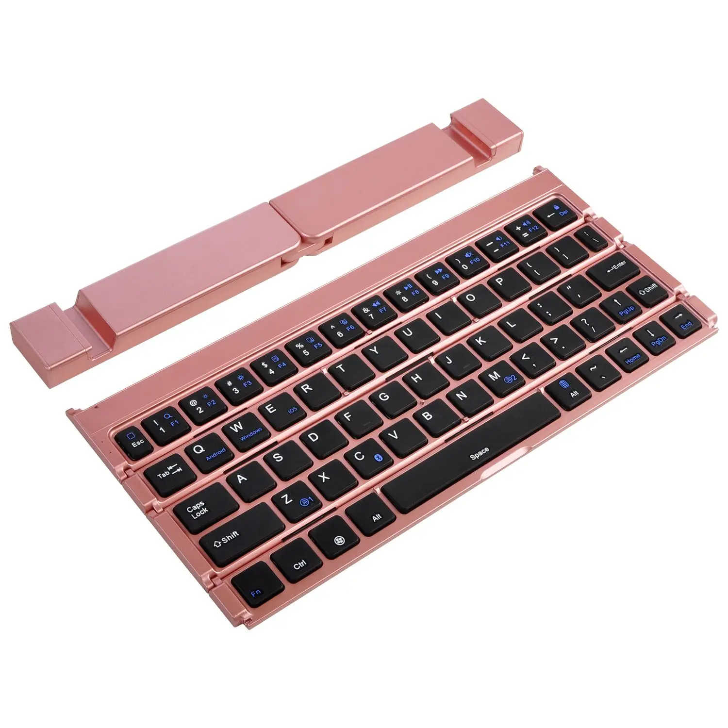 Mini Keyboard Computer Four Fold Bluetooth Keyboard Office Durable Wireless Keyboard Laptop