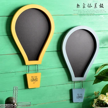

Free Shipping! Cool Hot Air Balloon Shape Writing Board Blackboard Memo Word Pad Message Board Shop & Home Wall Decor