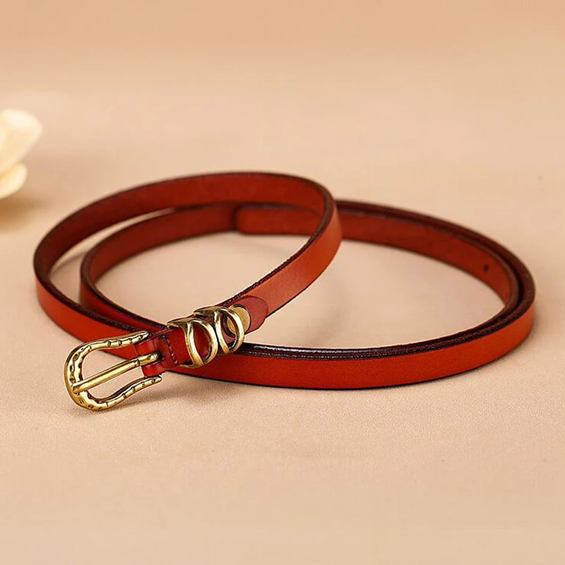 

Ladies Belt Genuine Leather Belt For Women Fashion Pin Buckle Waist Women Belt Luxury Brands Leather Belt Female Vintage