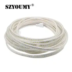 SZYOUMY 20 м/лот SMD5730 220-240 V Водонепроницаемый IP67 гибкие светодиодные полосы света 120 светодиодов/M белый теплый белый цвет; Бесплатная доставка