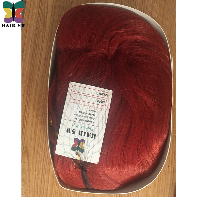 HAIR SW Peluca larga rizada de material sintético estilo Rabbit de cosplay, peluca color rojo cobre con grandes flequillos, peluca Drag Queen de fibra resistente al calor para Halloween HAIR SW Peluca larga rizada de material sintético estilo Rabbit de cosplay, peluca color rojo cobre con grandes flequillos, peluca Drag Queen de fibra resistente al calor para Halloween