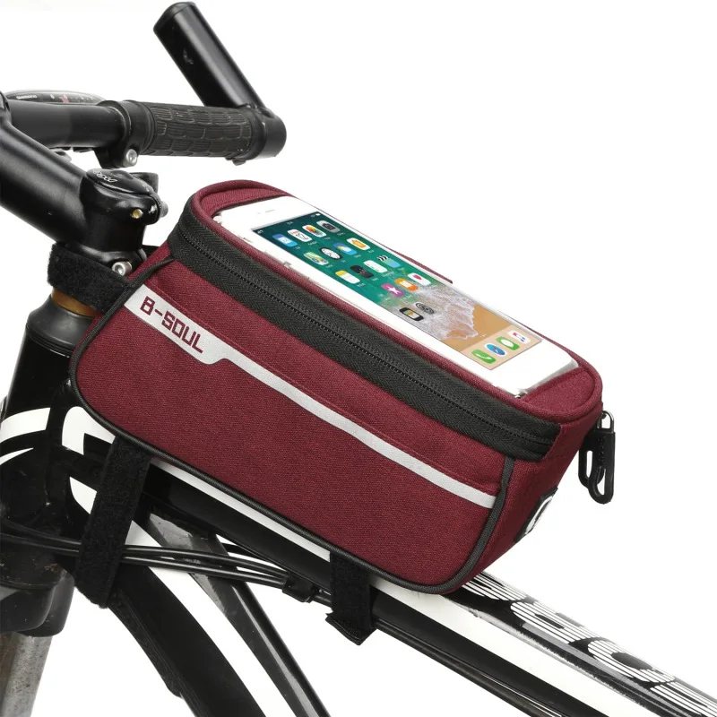 

2018 Bicycle Bags Cycling Bike Frame Iphone Bags Holder Pannier Mobile Phone Bag Case Pouch