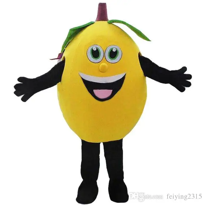 Индивидуальные желтый Lemon маскарадный костюм фрукты маскарадный костюм костюмы на Хэллоуин Chirstmas партия Взрослый Размеры нарядное платье