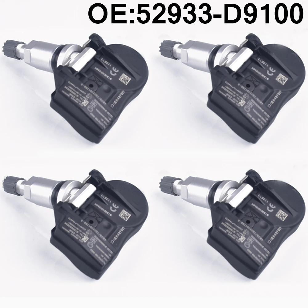 

4X new waterproof car tpms Tire Pressure Monitor Warning System Sensor 433MHz For kia HYUNDAI ELANTRA IONIQ SANTA VELOSTER