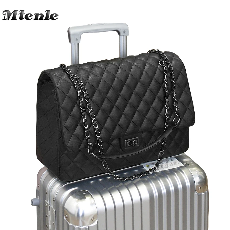 MTENLE Large Shoulder Bag Women Travel Bags Leather Pu Quilted Bag Female Luxury Handbags Women Bags Designer Sac A Main Femme