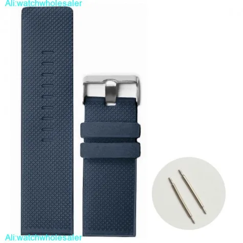 28mm Dark Blue Color Silicone Jelly Rubber Unisex Watch Band Straps WB1079T28JB