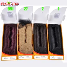 Eunice 28 шт./упак. 3-5 дюймов короткий прямой шиньон для волос удлиняющие синтетические волосы на Трессах для черных женщин