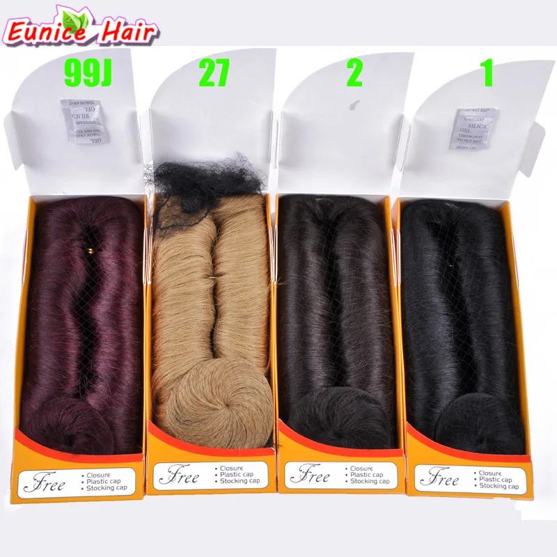 

Eunice 28pcs/pack 3-5inch Short Straight Sew in Hair Extension Synthetic hair Bundles weave for black women