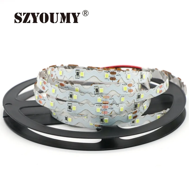 SZYOUMY S Форма SMD2835 Светодиодные ленты света 60 светодиодный s/M не водонепроницаемый гибкий Светодиодные ленты s Epistar чип долгий срок службы с